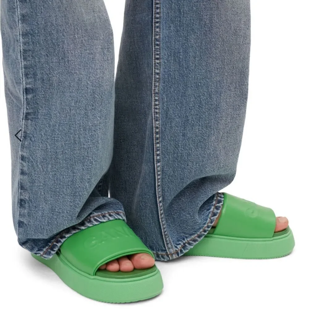 Ganni slide sandals